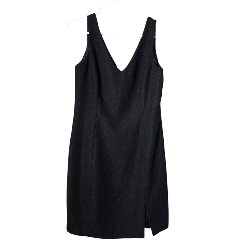 MODA INTERNATIONAL x VINTAGE y2k Office Siren mini dress Black Sleeveless 6